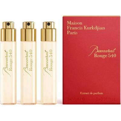 Maison Francis Kurkdjian Baccarat Rouge 540 Extrait de Parfum подаръчен комплект с 3х11мл пълнители унисекс 1 бр
