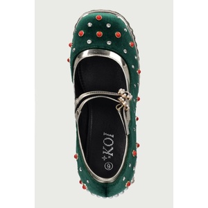 Koi Footwear обувки с дебел ток Boleyns Revenge Bejewelled