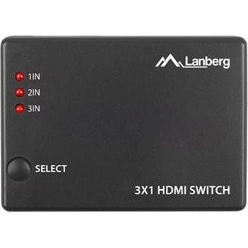 Lanberg Video Switch 3x HDMI + Micr (SWV-HDMI-0003)
