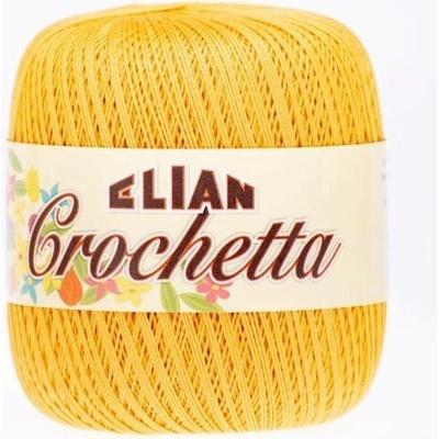 Háčkovací příze Elian Crochetta 3216 - žlutá