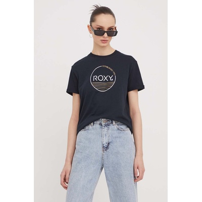Roxy Памучна тениска Roxy в черно ERJZT05673 ERJZT05698 (ERJZT05698)