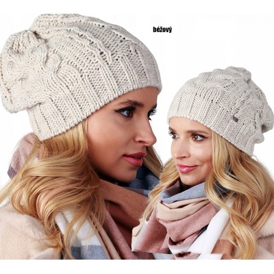 Fashionweek dámská čepice Beanie šmoulinka ZIZI-A4 Béžový