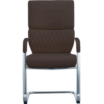 RFG Посетителски стол RFG GRANDE M, екокожа, метална основа, до 150 kg, кафяв, (4010100237)