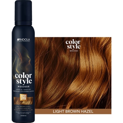 Indola Color style mousse barevné tužidlo Light Brown Hazel 200 ml