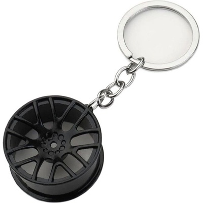 Ключодържател Алуминиева джанта - черна (keyawb)