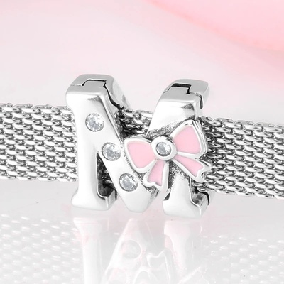 P&J Jewellery Stříbrný klip Magické písmenka 3 SBMA3 M