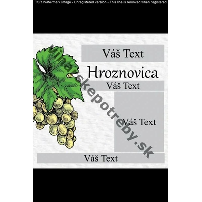Etiketa hroznovica vz1