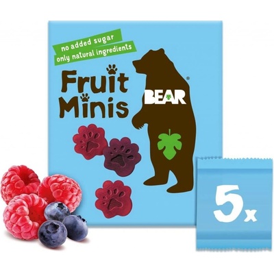 Bear Fruit Minis Raspberry Blueberry 5 x 20 g – Hledejceny.cz
