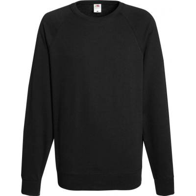 Fruit of the Loom COTT | FOL | Лек суитшърт Raglan, черен, XXL (16213800205)