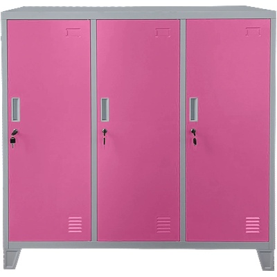 МЕТАЛЕН ШКАФ cr-1603 e jz - СИВ/РОЗОВ