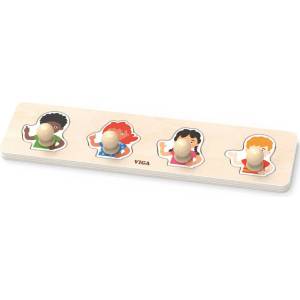 Viga Toys Плосък пъзел Viga - Деца (44536) - ozone