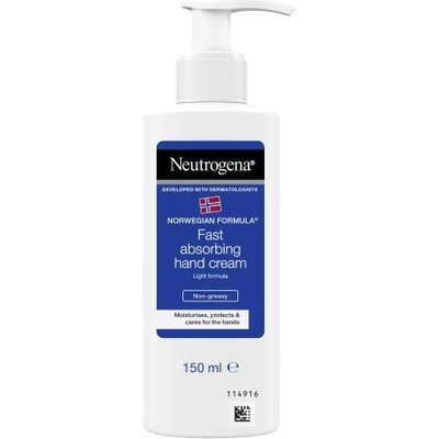 Neutrogena Norwegian Formula Fast Absorbing Hand Cream бързо попиващ крем за ръце 150 ml унисекс