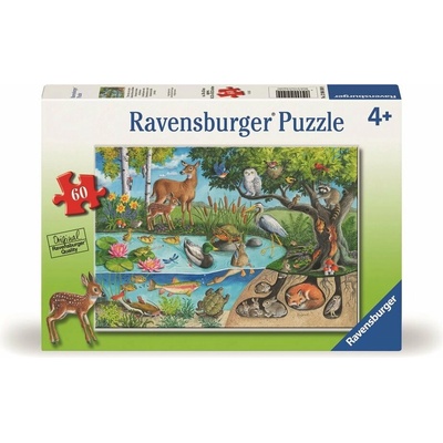 RAVENSBURGER Zvířata na zemi i pod ní – tajemství přírody 60 dílků