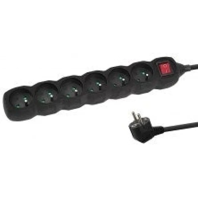 Esperanza ELK217K захранващ удължител 1, 5 m 6 AC контакт(а) Indoor Black (ELK217K)