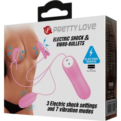 Pretty Love Electric Shock & Vibro Bullets Pink
