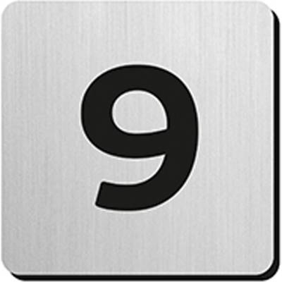 JNF - PIKTOGRAM ČÍSLICA "9" IN.34.300 - 75 mm - nalepovacia NEM - nerez matná | MP-KOVANIA.sk