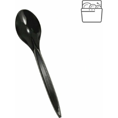 Lžíce Bittner Lžíce plastová 18 cm černá znovupoužitelná, 30-03-1220