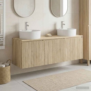 vidaXL Комплект шкафове за баня 3 бр. Дъб сонома 49, 5 x 44, 5 x 65 см (3405669)