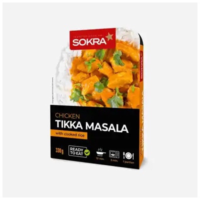 Sokra Kuracie Tikka Masala s varenou ryžou 330 g