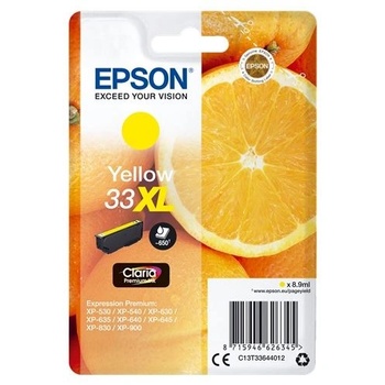 Epson 33XL Claria Premium мастилена касета жълта 8, 9 мл (C13T33644012)