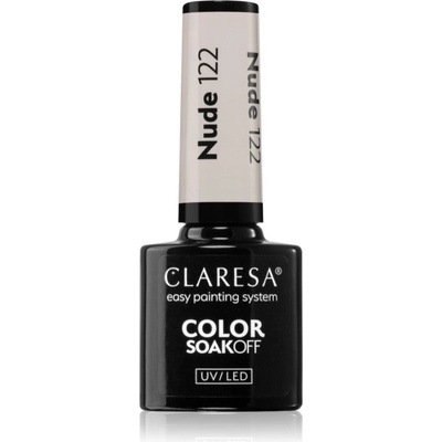 Claresa SoakOff UV/LED Color Nude gélový lak na nechty odtieň 122 5 g