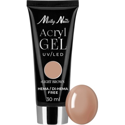Molly Nails Acrylgel Hema/di-Hema free Light Brown 30 ml