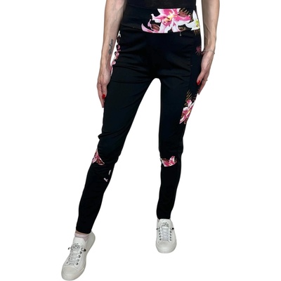 Holala Dámske čierne legíny LENKA Růžová