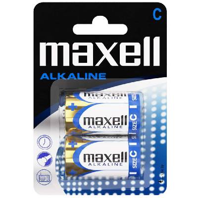 Батерии алкални Maxell Gold LR14(C), 1.5V, 2 бр (ML-BA-LR14)