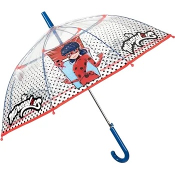 Детски автоматичен чадър Perletti Kids Miraculous Ladybug 75268, Прозрачен