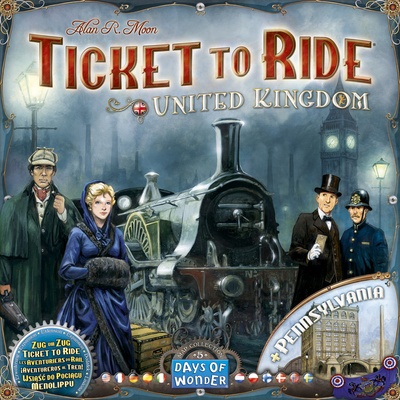 Days of Wonder Ticket to Ride Map Collection: United Kingdom & Pennsylvania