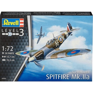 Revell Сглобяем модел, Revell, Изтребител Spitfire Mk. IIa, 38 части (R03953)