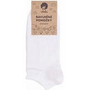 Vlnka Bavlněné ponožky kotníkové bílá