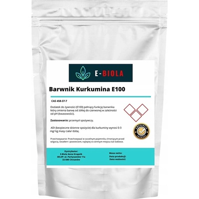 Barvivo Kurkumin E100 potravinářské cukrářské 500 g