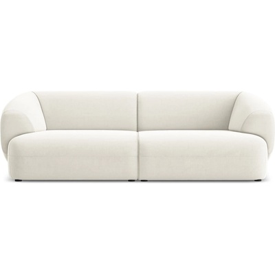 makamii Бял кадифен диван 232 cm Moana - Makamii (MOANA_4S_1_P1_C1)