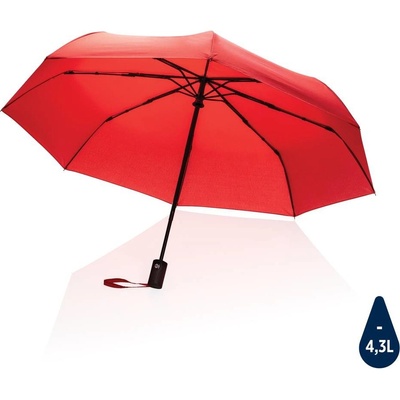 Impact 190T pongee RPET Aware deštník auto-open/close červený
