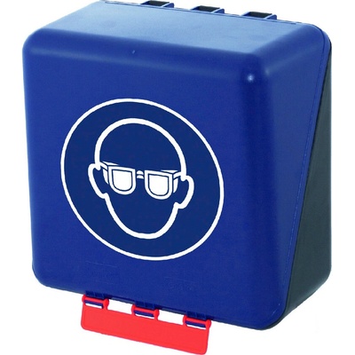 DENIOS Midibox na uloženie ochrany zraku, modrý