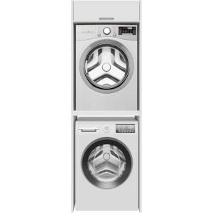 Forte Шкаф за пералня twenty two, 66.8/201.8 см, бял (wcto200-z12m)