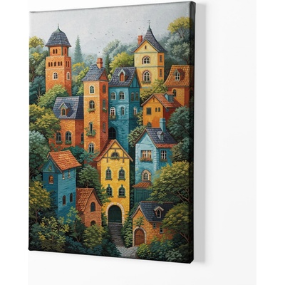 Obraz na plátně - Strmé kopce Duvionu FeelHappy.cz Velikost obrazu (šířka x výška): 40 x 60 cm