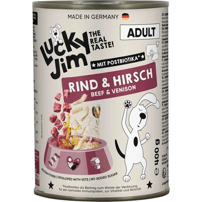 Lucky Jim Classic Adult Hovädzie s jeleňom 400 g