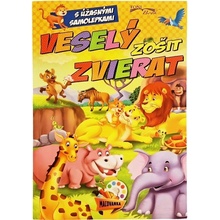 Veselý zošit zvierat s úžasnými samolepkami