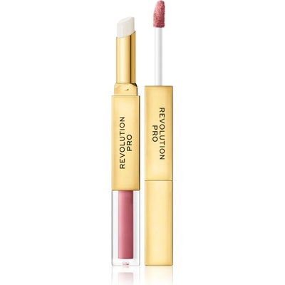 Revolution PRO Supreme Stay 24h Lip Duo ултра матиращо течно червило с балсам цвят Velvet 2, 5 гр