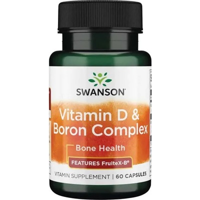 Swanson Vitamin D & Boron Complex, 60 капсули, Swanson (SWU212)