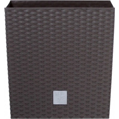 Prosperplast Květináč ratanový Rato low 26,5x26,5 cm objem 15,8 L. hnědý