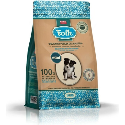 Folk Junior Small breeds Gentle meal for puppy with rabbit veal and carrot 1,6 kg