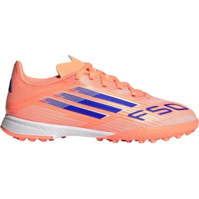 adidas Детски футболни стоножки Adidas F50 League Childrens Astro Turf Football Boots - Orange/Blue