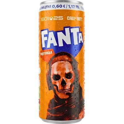 Fanta Orange/портокал Call of Duty limonáda Fanta s pomarančovou príchuťou 250 ml