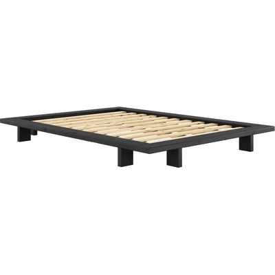 Karup Design Черно двойно легло от борова дървесина с решетка 140x200 cm Japan - Karup Design (270402140200)