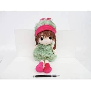 ASKATO RAG DOLL, cuddly, green, 45 cm