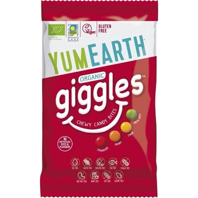 YumEarth BIO Giggles ovocné bonbony mix příchutí 40 g