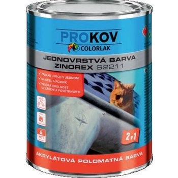 Colorlak Zinorex S 2211 3,5L RAL 9005 černá hluboká